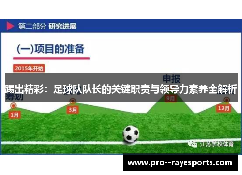 踢出精彩:足球队队长的关键职责与领导力素养全解析 踢出精彩:足球队队长的关键职责与领导力素养全解析